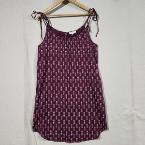 Beach Lunch Lounge Collection S Ikat‎ Print Sleeveless Tie Strap Dress Cotton